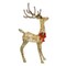 Champagne Woven Vine Set of 3 Reindeer with Warm White LED Lights for Holiday Decor 63" 52" & 37" Height